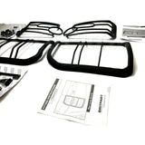 Land Rover LR3 Front and Rear Light Guard Kit VUB501200 VUB501380 – Complete set with hardware, fits 2005-2009 Discovery 3