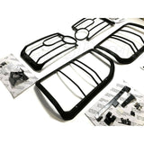 Land Rover LR3 Front and Rear Light Guard Kit VUB501200 VUB501380 – Complete set with hardware, fits 2005-2009 Discovery 3