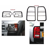 Land Rover LR3 Front and Rear Light Guard Kit VUB501200 VUB501380 – Complete set with hardware, fits 2005-2009 Discovery 3