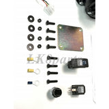 ARB CKMA12 on-board 12V air compressor with wiring loom, mounting hardware, and splash-resistant filter for Air Locker use