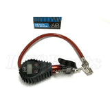 ARB601 digital backlit tire inflator with pressure gauge, clip-on chuck, braided hose, and LCD screen for accurate off-road air pressure control