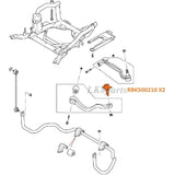 RBK500210SET upper ball joint set of 2 fits Range Rover L322 2003–2012, front upper control arm