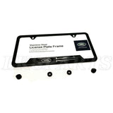 License Plate Frame Black with Logo and Union Jack Genuine
