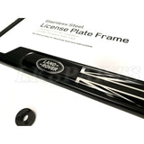 License Plate Frame Black with Logo and Union Jack Genuine