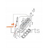 Engine Exhaust Valve SET x8