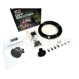 ARB 170112 differential breather kit with 4-port manifold, air filter, tubing, and push-in fittings for off-road drivetrain protection
