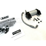 ARB 171503 Air Locker manifold kit with aluminum block, fittings, and mounting hardware for dual locker compressor setups
