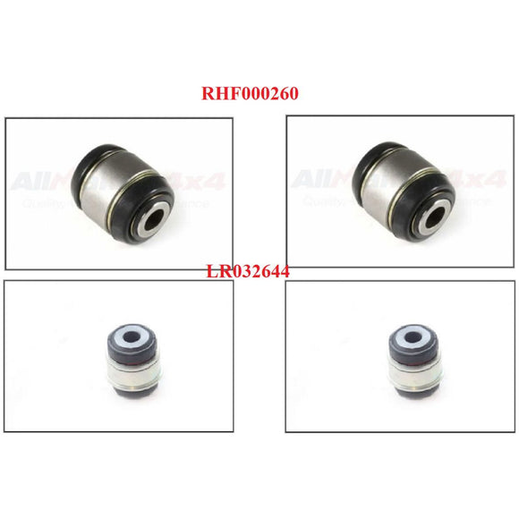 Rear Upper and Lower Knuckle Control Arm Bushings Set Genuine