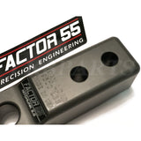 Gray Factor 55 HitchLink 2.0 aluminum recovery shackle mount for 2-inch hitch receivers – rated for 9,500 lb towing and recovery