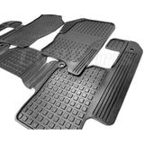 Genuine rubber floor mats for Land Rover LR3 and LR4, set of four for front and second rows, heavy-duty OEM fit
