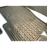Genuine rubber floor mats for Land Rover LR3 and LR4, set of four for front and second rows, heavy-duty OEM fit