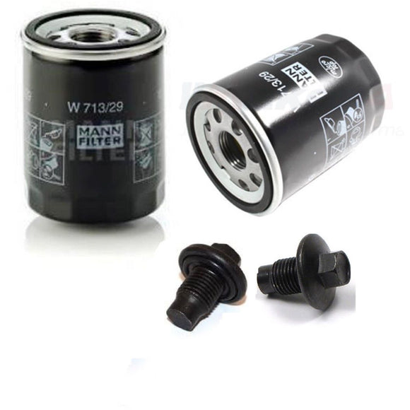 Oil Filter Kit - 2 Oil Filters with Drain Plugs