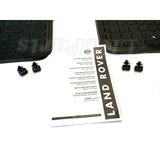 Genuine rubber floor mats for Land Rover LR3 and LR4, set of four for front and second rows, heavy-duty OEM fit