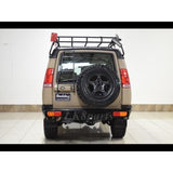 DA5646 heavy-duty steel rear bumper for Land Rover Discovery II 1999–2004, black powder-coated replacement for factory plastic bumper