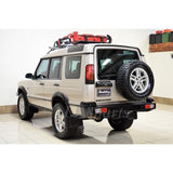 DA5646 heavy-duty steel rear bumper for Land Rover Discovery II 1999–2004, black powder-coated replacement for factory plastic bumper