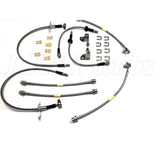 DA7561 Stainless Steel Braided Brake Hose Set – Fits LR3, LR4, Range Rover Sport