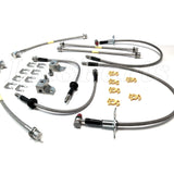DA7561 Stainless Steel Braided Brake Hose Set – Fits LR3, LR4, Range Rover Sport