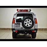 DA5646 heavy-duty steel rear bumper for Land Rover Discovery II 1999–2004, black powder-coated replacement for factory plastic bumper