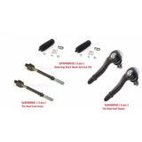 INNER OUTER + LEFT RIGHT TIE ROD + STEERING RACK BOOT KIT x6