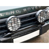 DA4088/GAD211 front bumper light bar with two 8in 100W halogen spot lights and grilles; universal 12V 4x4 fitment