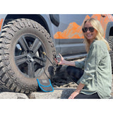 ARB510L digital E-Z Deflator tire gauge with backlit display and extended stem for fast and accurate tire pressure adjustment during off-road recovery