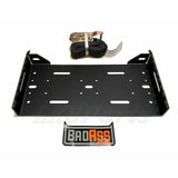 BA Tents Rear Tire Side Mounting Platform for Recovery Boards or Rototpax and Highlift Jack, Assembly Complete with Strap