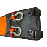 ARB RK12 Weekender Recovery Kit with 17,600 lb snatch strap, 4.75T bow shackles, leather gloves, and canvas storage bag