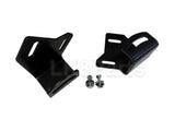 LK8D5DITCH Lucky8 ditch light bracket kit mounted on a Land Rover Discovery 5 L462 with a Baja Designs pod
