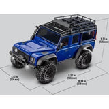TRX4M Land Rover Defender 110 1/18 scale RC with Lucky 8 Off-Road custom wrap