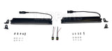 Triple-R Linear-12 Elite LNR-PL-12 LED light bar set with brackets, hardware, and Superseal pigtails for Land Rover use