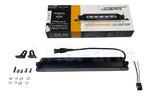 Triple-R Linear-12 Elite LNR-PL-12 LED light bar set with brackets, hardware, and Superseal pigtails for Land Rover use