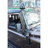 Metal raised air intake snorkel STC50265 for Land Rover Defender diesel TDI/TD5, RH wing, durable off-road fit.