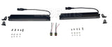 Triple-R Linear-12 Elite LNR-PL-12 LED light bar set with brackets, hardware, and Superseal pigtails for Land Rover use