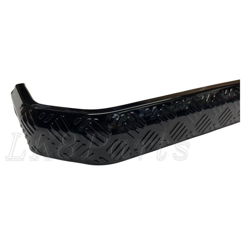 4x Chequer Plate Side Step Covers – Gloss Black 110 / 130 – Lucky8 Off Road