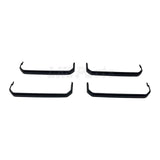 4x Side Step Covers – Smooth Finish, Matt Black