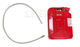 Wavian 20L Red Jerry Can, Spout and Mega Siphon Kit