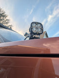 LK8D5DITCH Lucky8 ditch light bracket kit mounted on a Land Rover Discovery 5 L462 with a Baja Designs pod