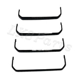 4x Chequer Plate Side Step Covers – Gloss Black 110 / 130