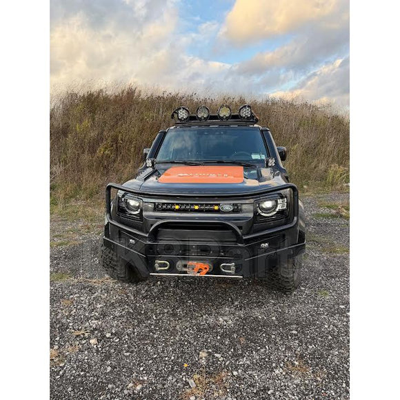 Octa Style Front Grille with 3 Amber LED Lights for Land Rover Defender L663