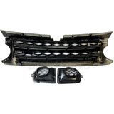 Gloss Black Front Grille and Air Vents for 10-13 Land Rover LR4