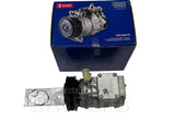 OEM air conditioning compressor assembly BTR5750 for Land Rover Defender, Discovery 1 and Range Rover Classic V8 EFI