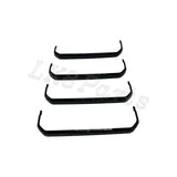 4x Chequer Plate Side Step Covers – Gloss Black 110 / 130