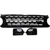 Gloss Black Front Grille and Air Vents for 10-13 Land Rover LR4