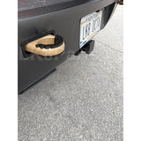 Rubber recovery loop cover kit for Defender L663, sold as a pair in orange or black, protects rear recovery points.