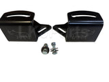 LK8D5DITCH Lucky8 ditch light bracket kit mounted on a Land Rover Discovery 5 L462 with a Baja Designs pod