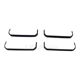 4x Side Step Covers – Smooth Finish, Matt Black