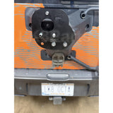 Proud Rhino DEF2RTRB offset spare tire carrier for Land Rover Defender L663, mounts oversized tires and adds side clearance
