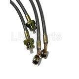 Terrafirma +40mm braided brake hose kit Land Rover Discovery 2 L318 DA241440S TF610L