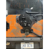 Proud Rhino DEF2RTRB offset spare tire carrier for Land Rover Defender L663, mounts oversized tires and adds side clearance
