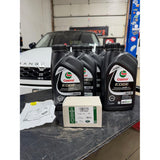 OEM Ingenium 2.0L I4 petrol/gas oil change kit with Castrol EDGE, OEM filter, drain plug